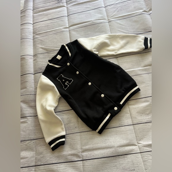 Toddler Boys Letter Patched Varsity Thermal Jacket (NEW without tags in bag) - Picture 1 of 11